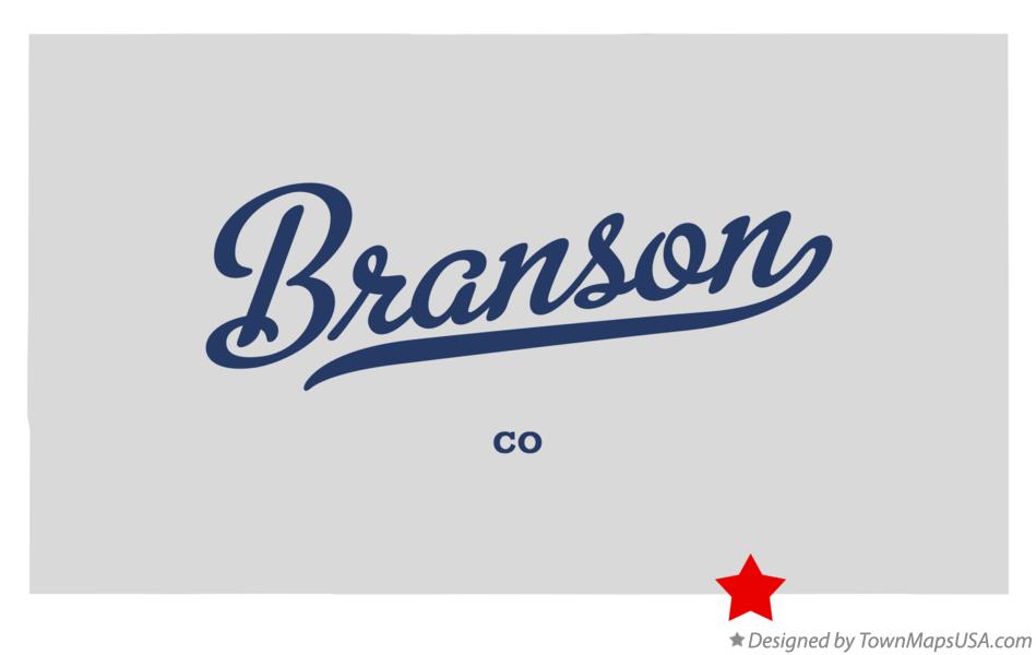 Map of Branson Colorado CO