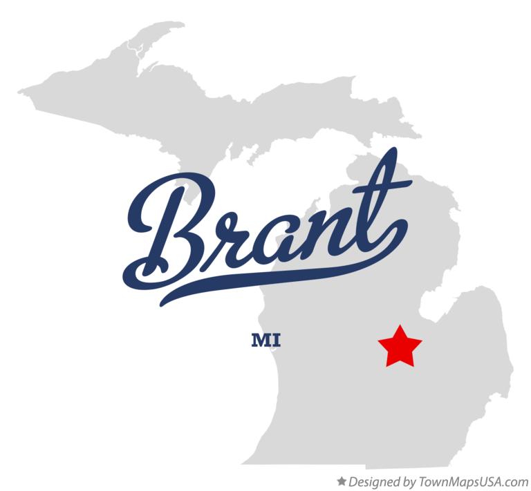 Map of Brant Michigan MI