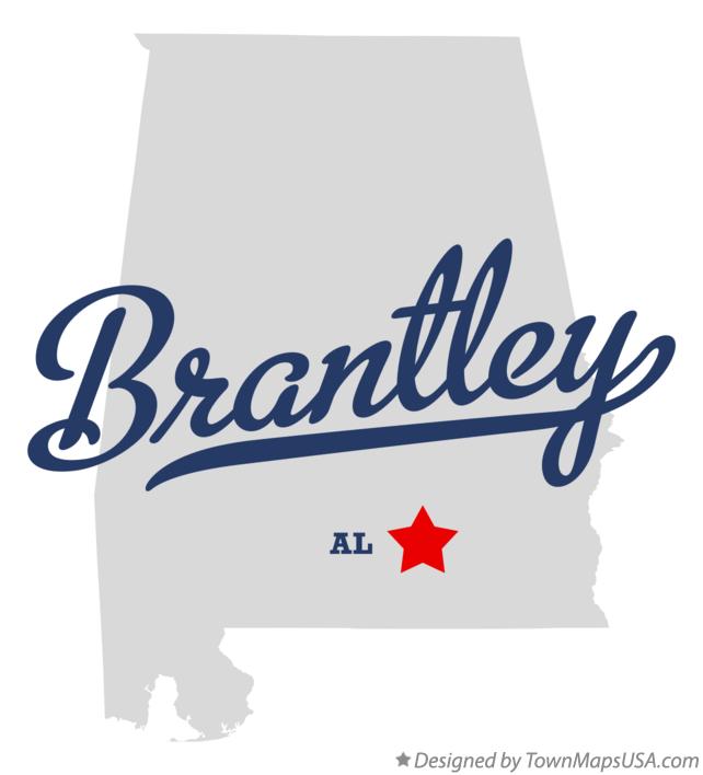 Map of Brantley Alabama AL