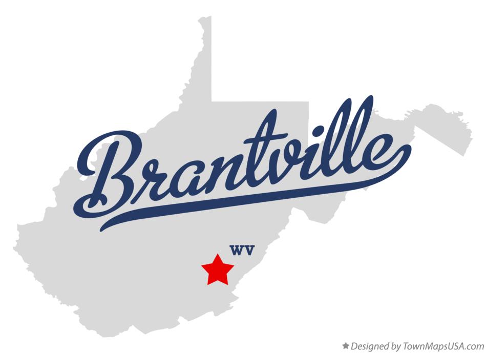 Map of Brantville West Virginia WV