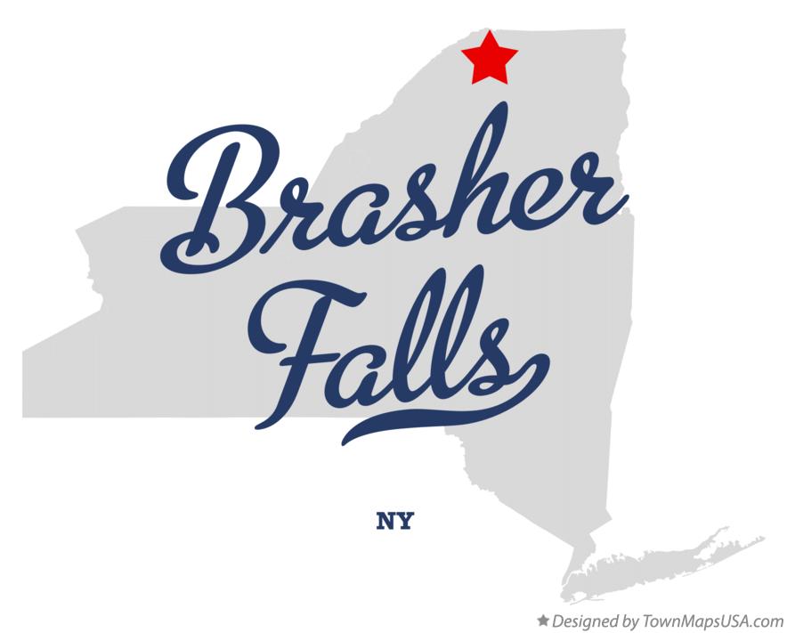 Map of Brasher Falls New York NY