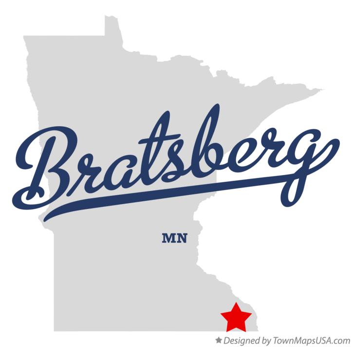 Map of Bratsberg Minnesota MN