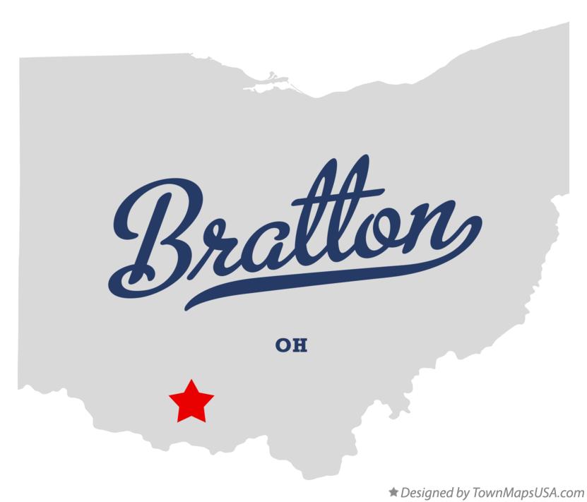 Map of Bratton Ohio OH