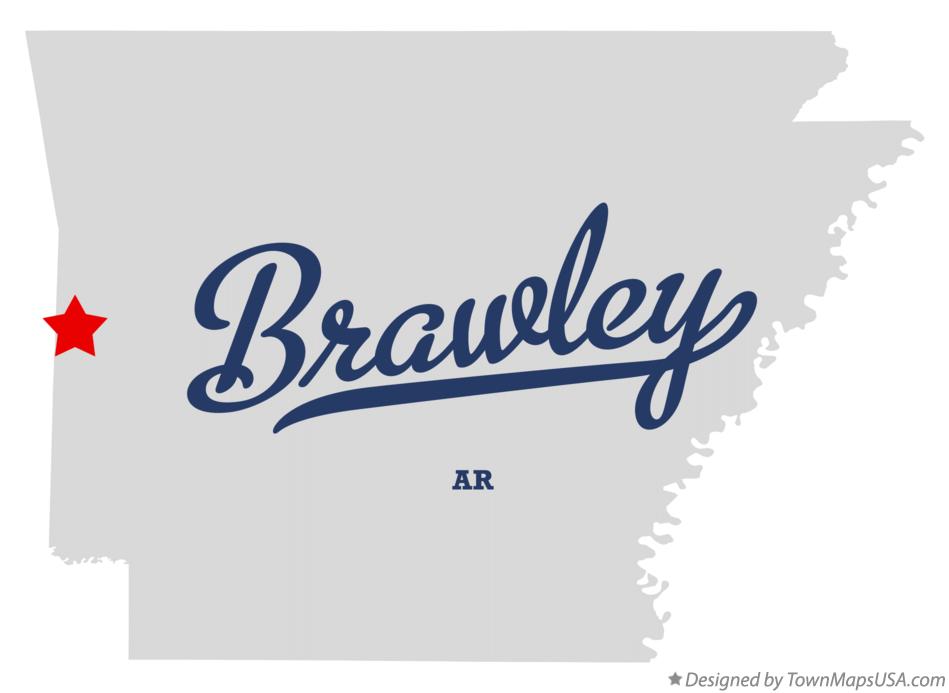 Map of Brawley Arkansas AR
