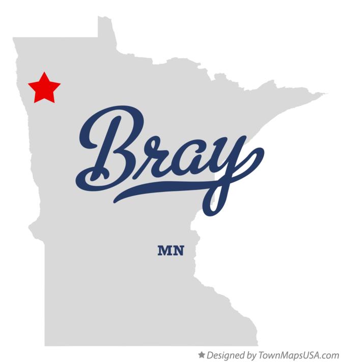 Map of Bray Minnesota MN