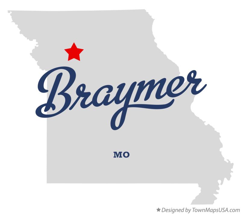 Map of Braymer Missouri MO