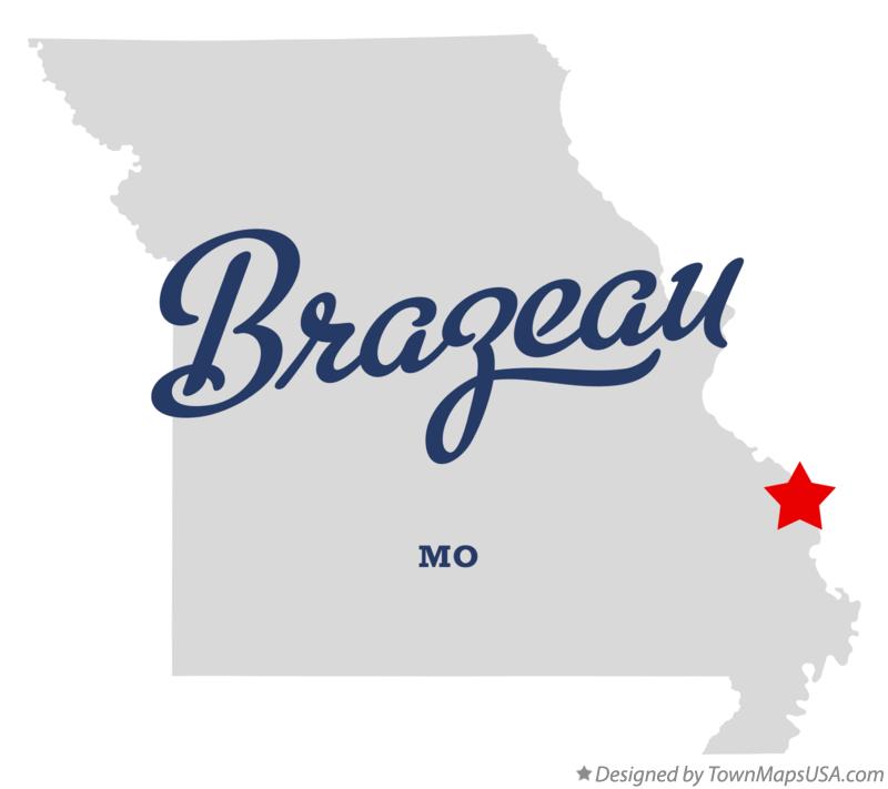 Map of Brazeau Missouri MO