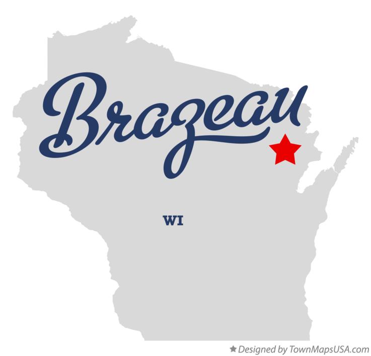 Map of Brazeau Wisconsin WI