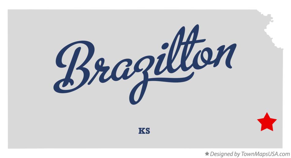 Map of Brazilton Kansas KS