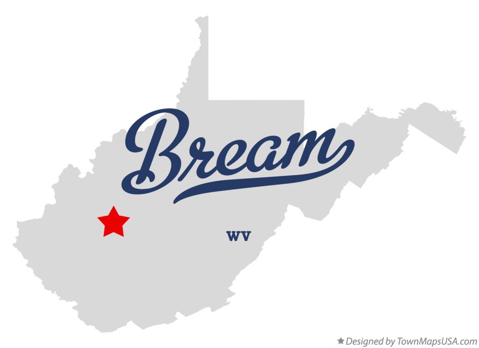 Map of Bream West Virginia WV