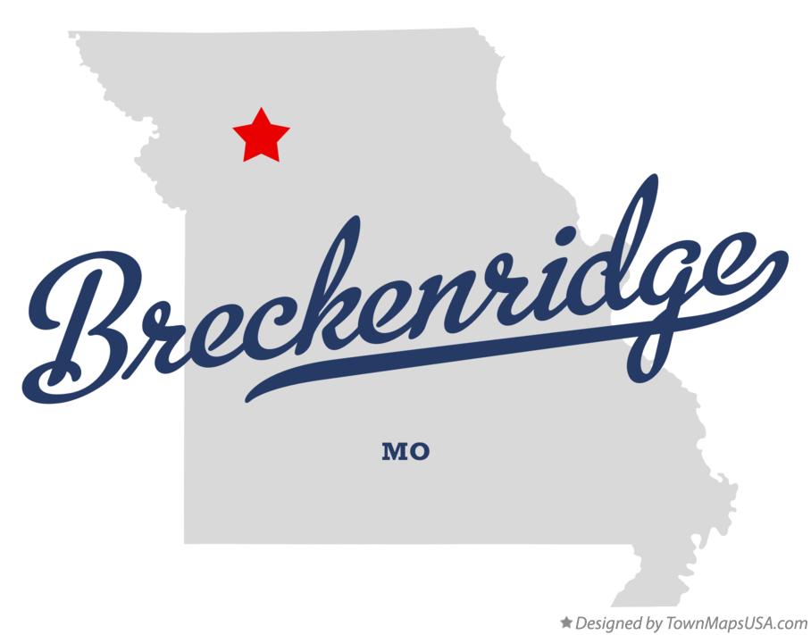Map of Breckenridge Missouri MO