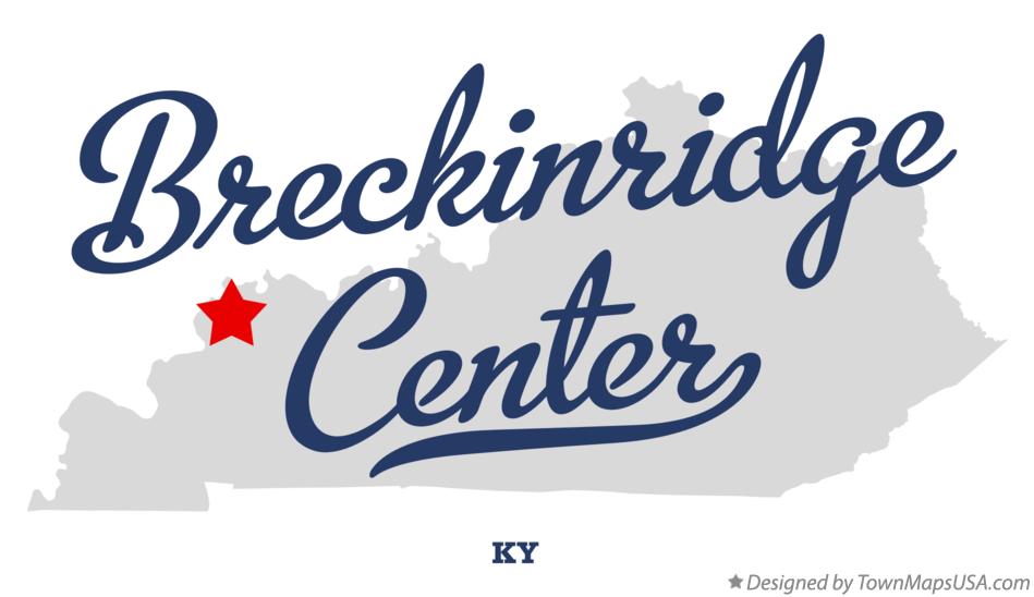 Map of Breckinridge Center Kentucky KY
