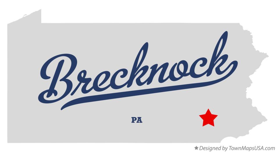 Map of Brecknock Pennsylvania PA