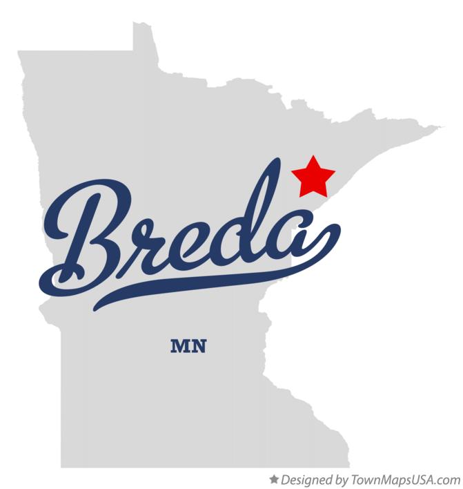 Map of Breda Minnesota MN