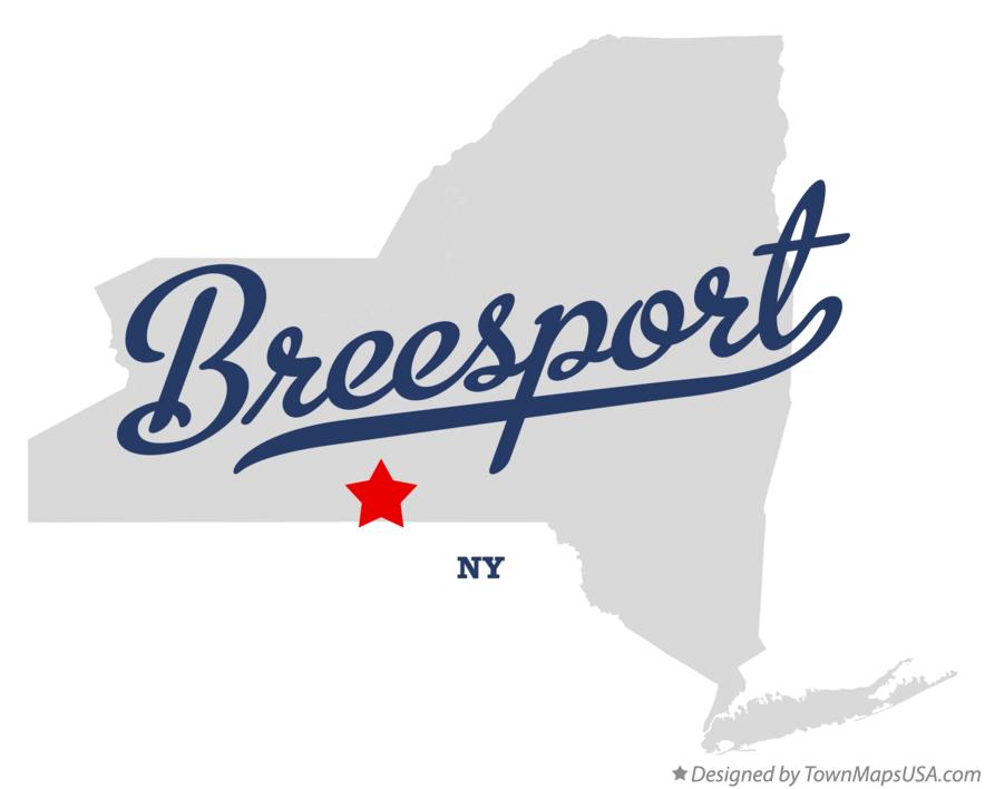 Map of Breesport New York NY