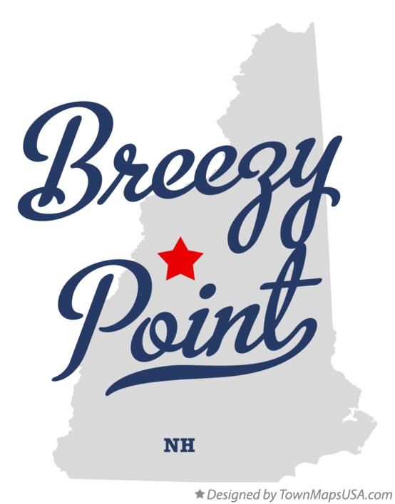 Map of Breezy Point New Hampshire NH