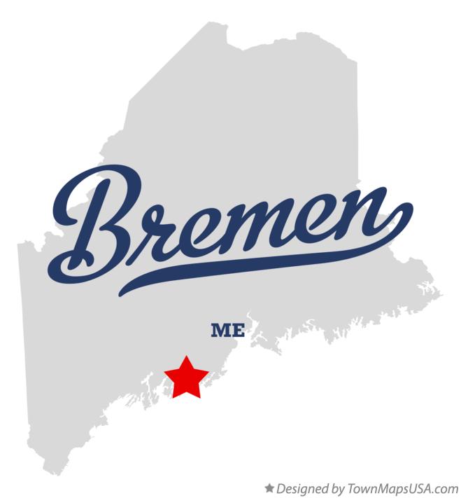 Map of Bremen Maine ME