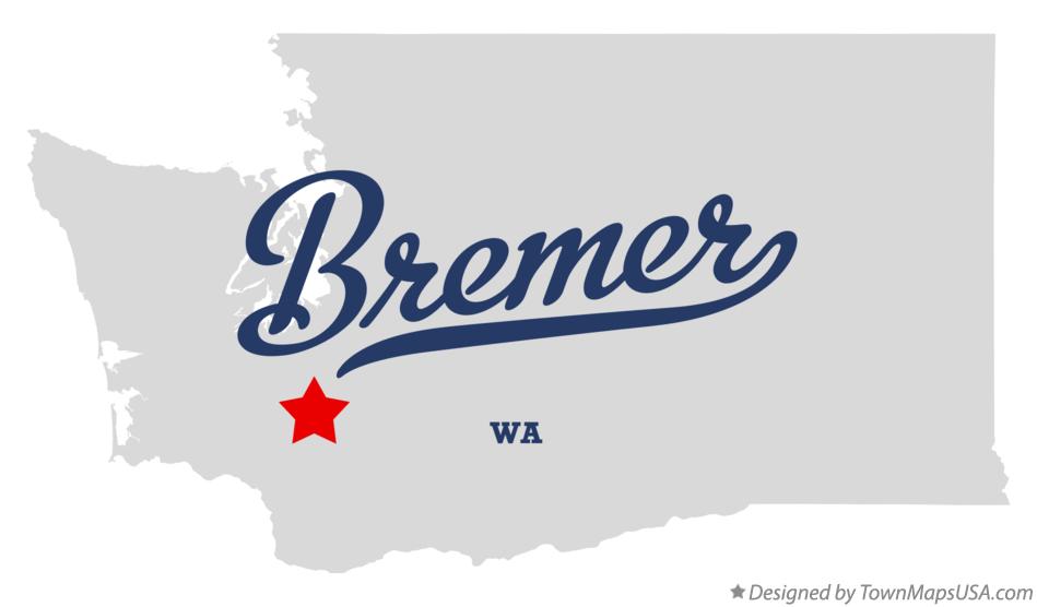 Map of Bremer Washington WA