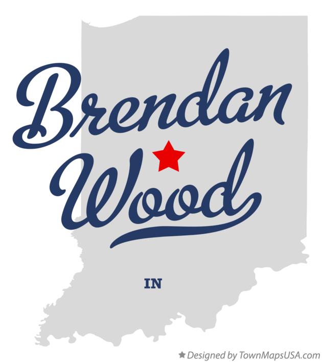 Map of Brendan Wood Indiana IN