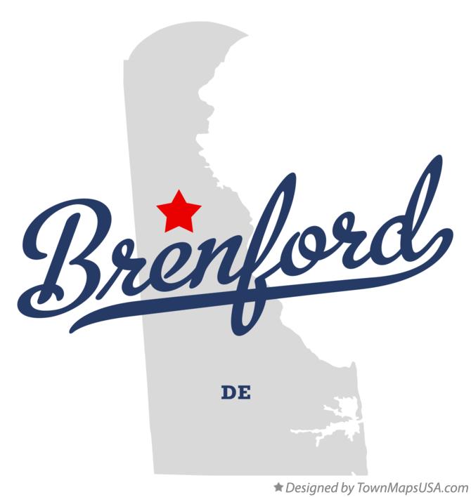 Map of Brenford Delaware DE