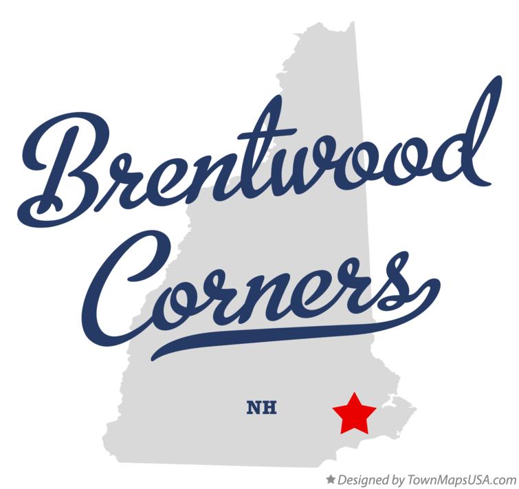 Map of Brentwood Corners New Hampshire NH