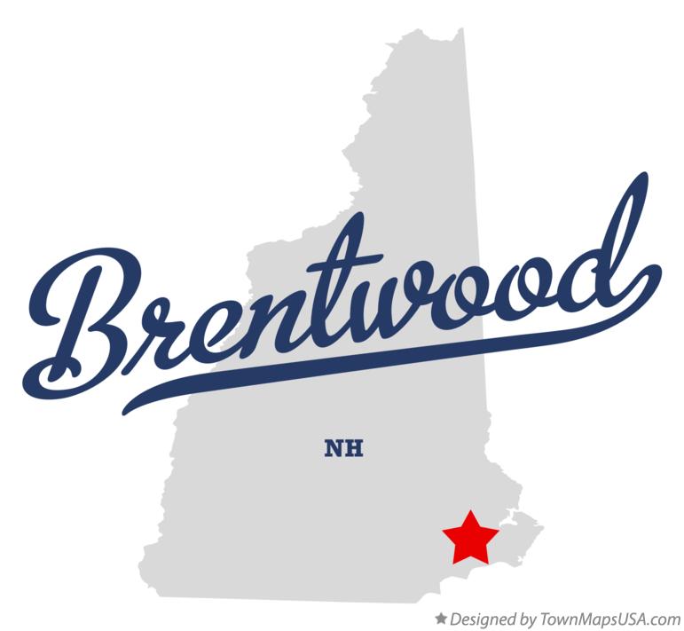 Map of Brentwood New Hampshire NH