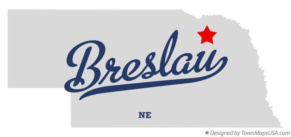 Map of Breslau Nebraska NE