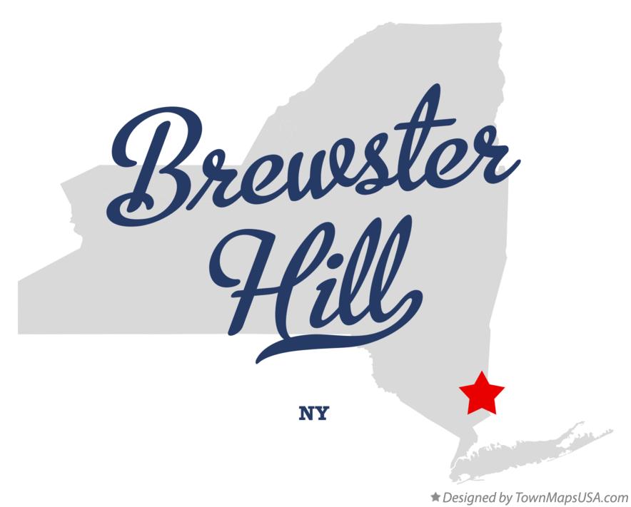 Map of Brewster Hill New York NY