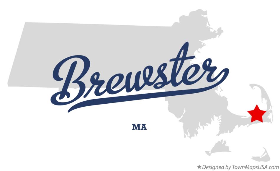 Map of Brewster Massachusetts MA