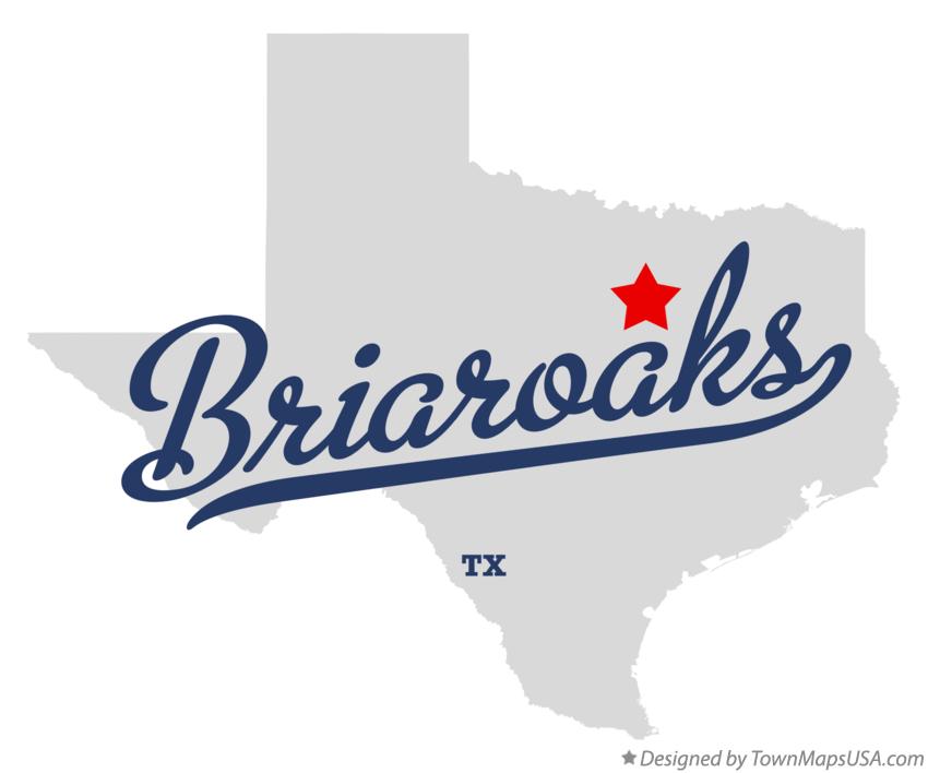 Map of Briaroaks Texas TX