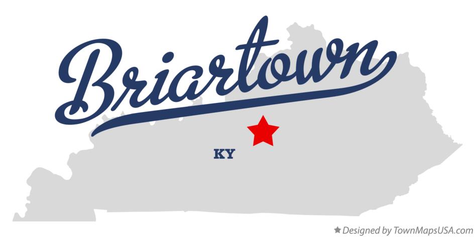 Map of Briartown Kentucky KY