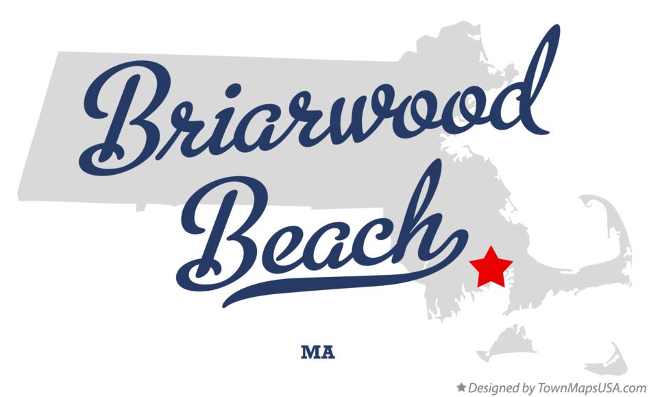 Map of Briarwood Beach Massachusetts MA