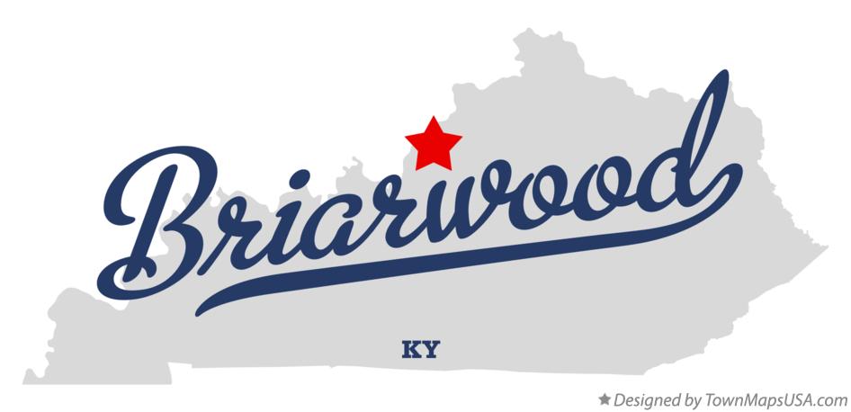 Map of Briarwood Kentucky KY