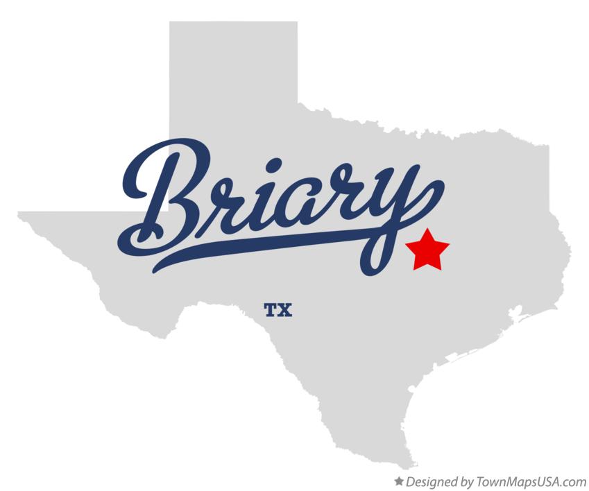Map of Briary Texas TX