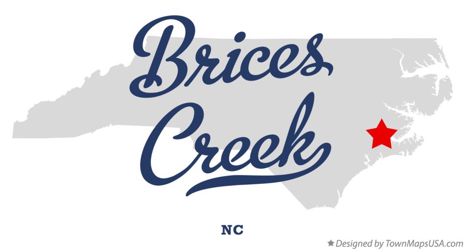 Map of Brices Creek North Carolina NC
