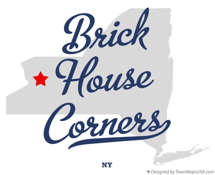 Map of Brick House Corners New York NY