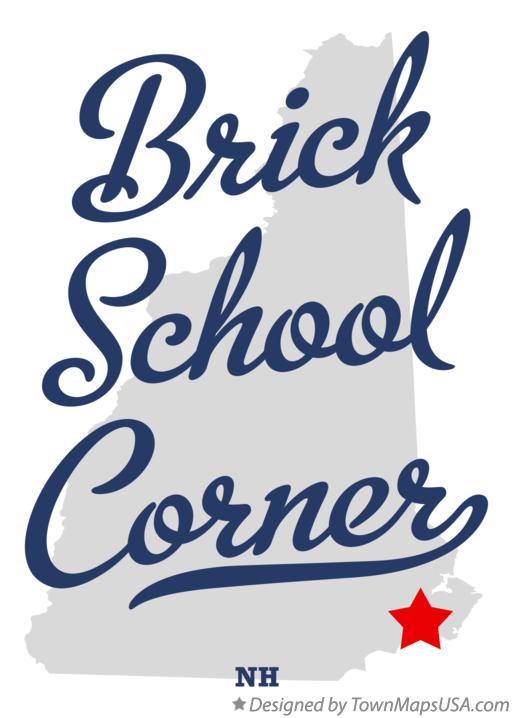 Map of Brick School Corner New Hampshire NH