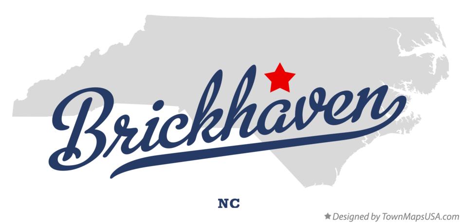 Map of Brickhaven North Carolina NC