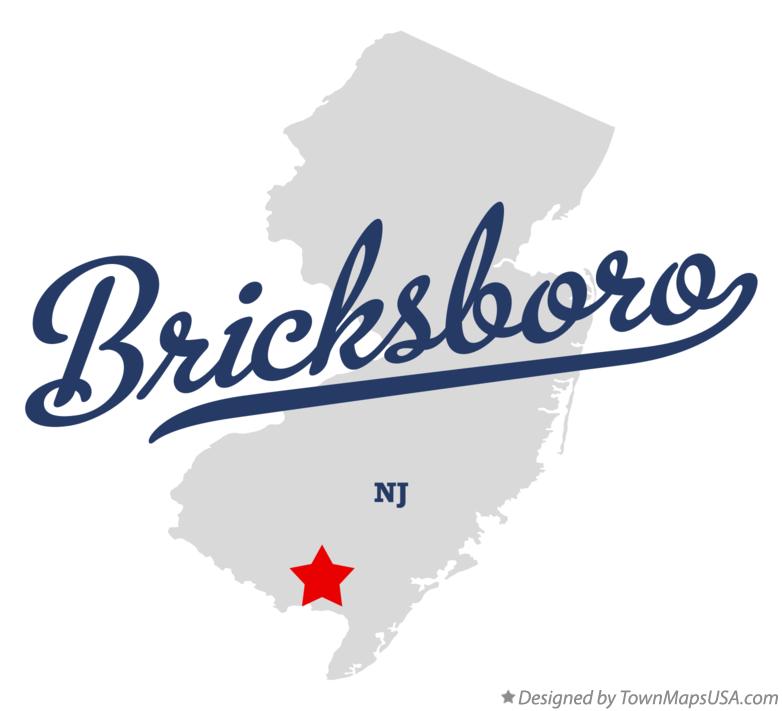 Map of Bricksboro New Jersey NJ