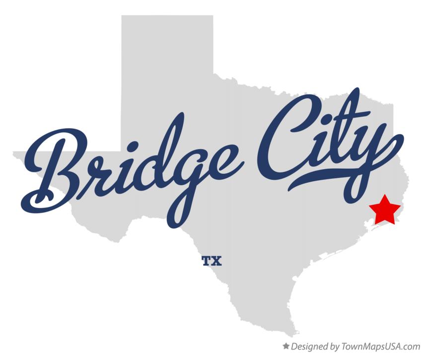 Map of Bridge City Texas TX