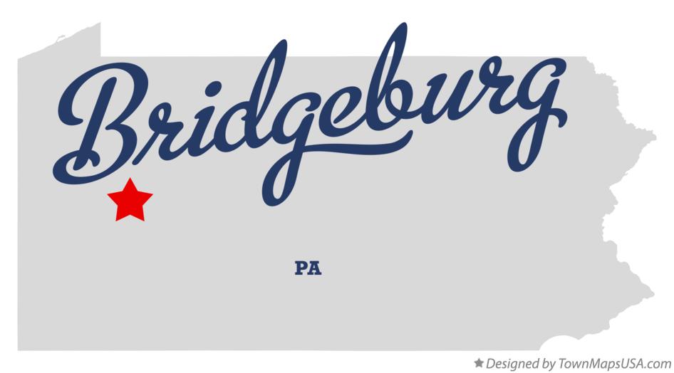 Map of Bridgeburg Pennsylvania PA