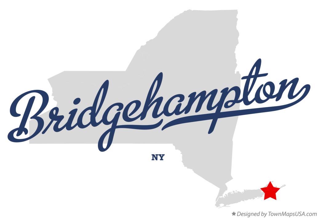 Map of Bridgehampton New York NY