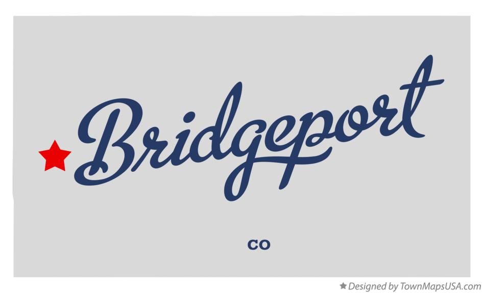 Map of Bridgeport Colorado CO