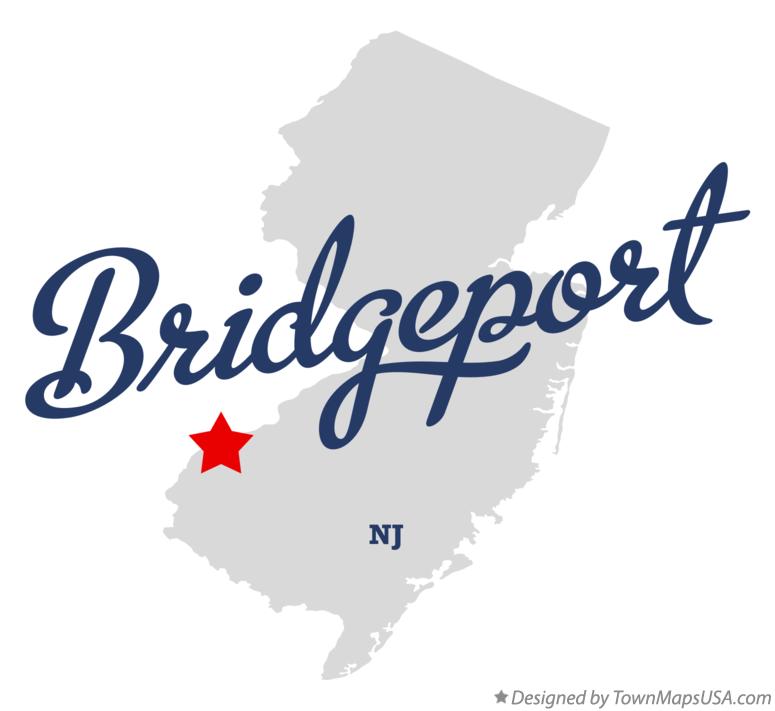 Map of Bridgeport New Jersey NJ