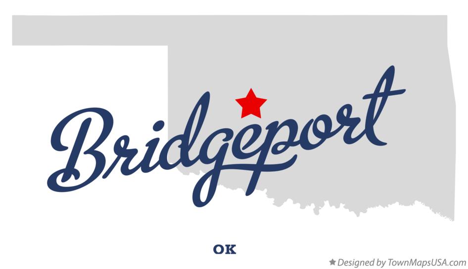 Map of Bridgeport Oklahoma OK