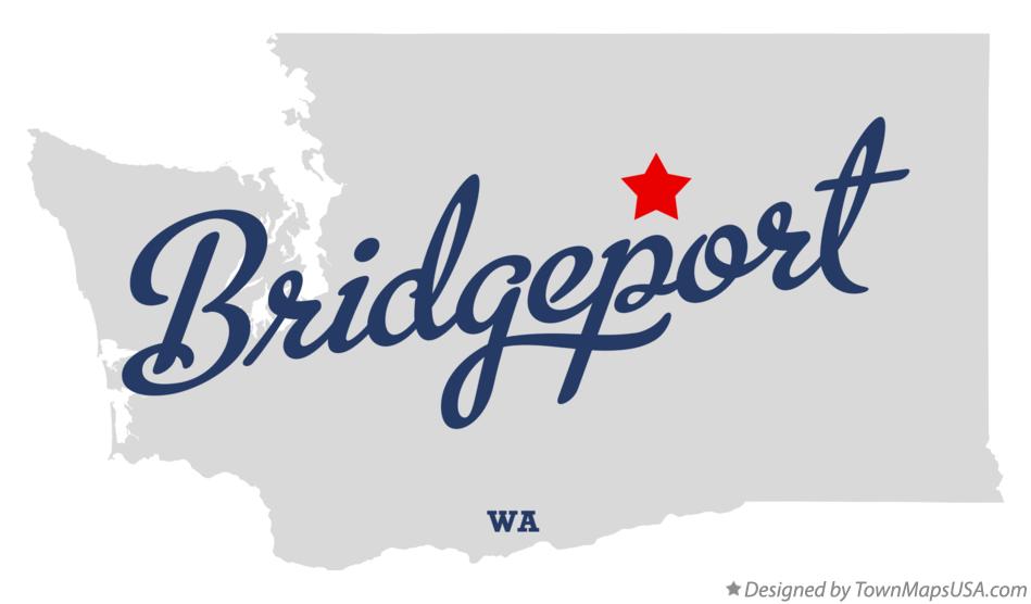 Map of Bridgeport Washington WA