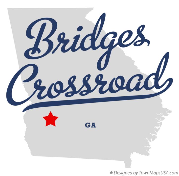 Map of Bridges Crossroad Georgia GA