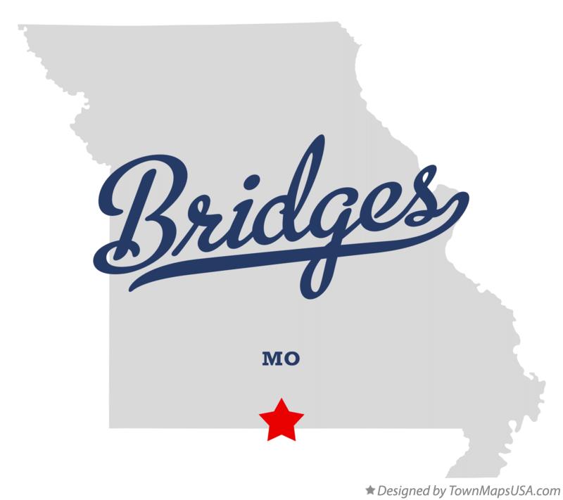 Map of Bridges Missouri MO