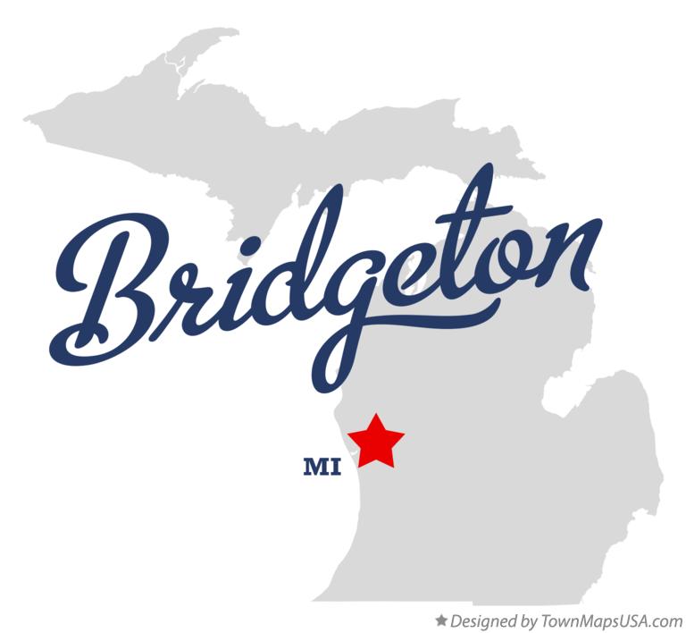 Map of Bridgeton Michigan MI