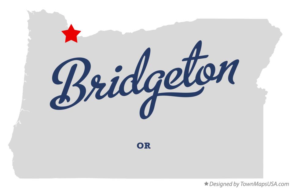 Map of Bridgeton Oregon OR